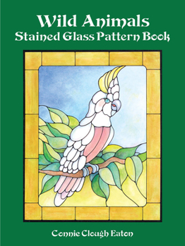Paperback Wild Animals Stained Glass Pattern Book