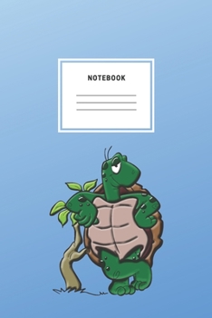 Notebook: Cool Turtle Notebook And Planner Composition Book Journal Soft Cover Lined Diary For School Creative Writing
