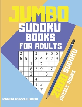Paperback Jumbo Sudoku Books For Adults: 2000 Sudoku Puzzle Books With 6 Levels Difficulty Book