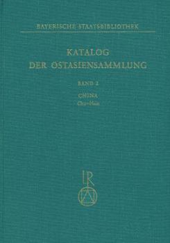 Hardcover Katalog Der Ostasiensammlung: Band 2: China, Chu-Hsin [German] Book