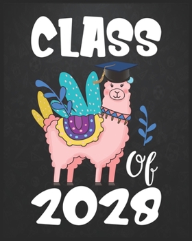 Paperback Class of 2028: Llama First Day Of School Notebook - Grow With Me Graduation Journal - First Day Of Kindergarten Gift Notebook - Birth Book