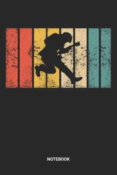 Notebook: Dotted Lined Retro Guitar Themed Notebook (6x9 inches) ideal as a Vintage Guitar Fan Journal. Perfect as a Guitarist and Jam Tablature Book ... Lover. Great gift for Kids, Men & Women