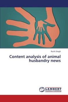 Paperback Content Analysis of Animal Husbandry News Book