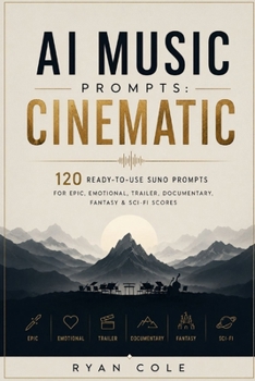 AI Music Prompts: Cinematic: 120 Ready-to-Use Suno Prompts for Epic, Emotional, Trailer, Documentary, Fantasy & Sci-Fi Scores (AI Music Prompts Library)