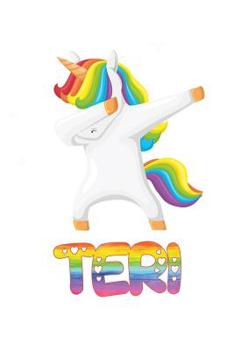 Paperback Teri: Teri 6x9 Journal Notebook Dabbing Unicorn Rainbow Book