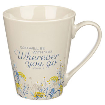 Misc. Mug Ceramic God Will Be with You Joshua 1:9 Book