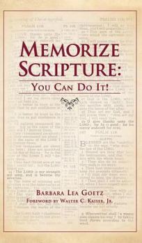 Hardcover Memorize Scripture: You Can Do It! Book