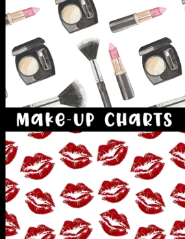 Paperback Make-Up Face Charts: Professional Blank Make-Up Artist Face Chart - Give To Your Clients After Applying Their Make-Up, or Use For Practice Book