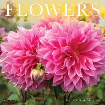 Calendar Flowers 2025 7 X 7 Mini Wall Calendar Book
