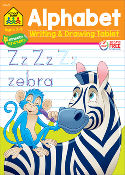 Paperback School Zone Alphabet Writing & Drawing Tablet Workbook Book