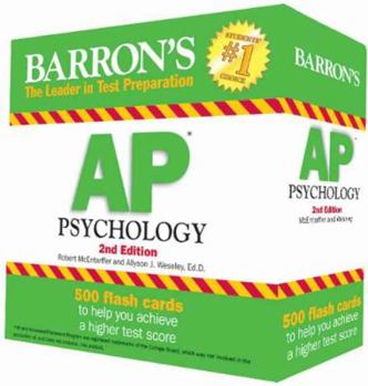 Cards Barron's AP Psychology Flash Cards Book