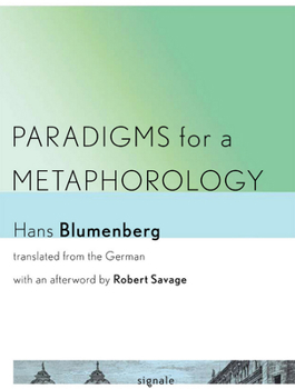 Hardcover Paradigms for a Metaphorology Book