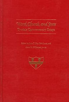 Hardcover Word, Church, and State: Tyndale Quincentary Essays Book