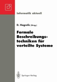 Paperback Formale Beschreibungstechniken Für Verteilte Systeme [German] Book