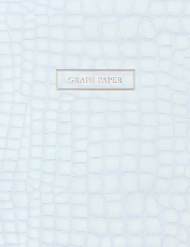 Graph Paper: Executive Style Composition Notebook - White Alligator Skin Leather Style, Softcover | 8.5 x 11 - 100 pages (Office Essentials)