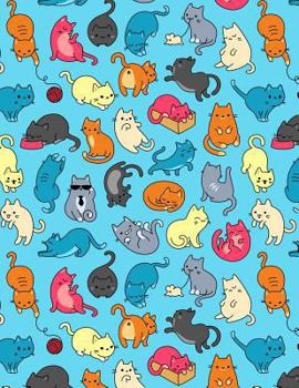 Paperback My Big Fat Journal Notebook For Cat Lovers Fun Cat Pattern 9: Jumbo Sized Ruled Notebook Journal - 300 Plus Lined and Numbered Pages With Index For Jo Book