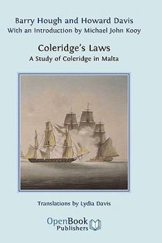 Hardcover Coleridge's Laws. a Study of Coleridge in Malta. Book