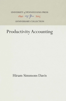 Hardcover Productivity Accounting Book