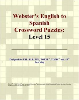 Paperback Webster's English to Spanish Crossword Puzzles: Level 15 Book
