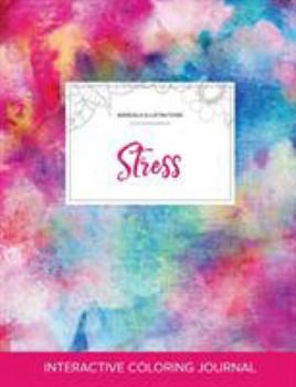 Adult Coloring Journal: Stress (Mandala Illustrations, Turquoise Stripes)