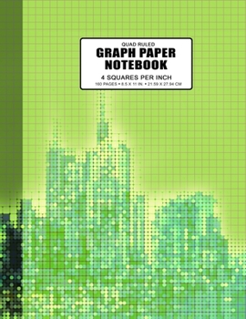 Paperback Graph Paper Notebook: Quad Ruled 4 Squares Per Inch Grid Paper Notebook, 160 Pages, Large Size 8.5 x 11 Inches, Math Graph Notebook for Stud Book