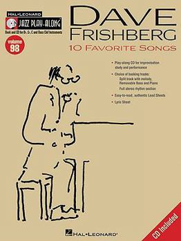 Hardcover Dave Frishberg: Jazz Play-Along Volume 98 Book