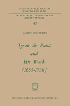 Paperback Tyssot de Patot and His Work 1655-1738 Book