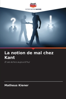 Paperback La notion de mal chez Kant [French] Book