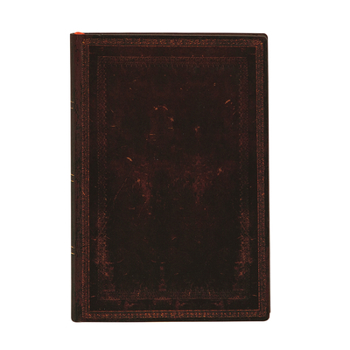 Diary Paperblanks Black Moroccan Bold Old Leather Collection Softcover Flexi Mini Unlined 240 Pg 100 GSM Book