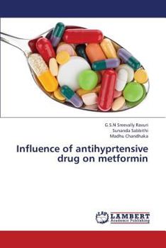 Paperback Influence of Antihyprtensive Drug on Metformin Book