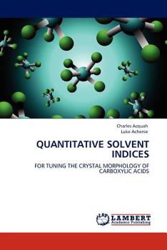Paperback Quantitative Solvent Indices Book