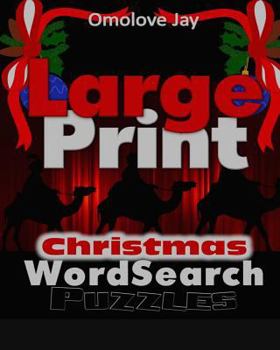Paperback Large Print Christmas WORDSEARCH Puzzles Book