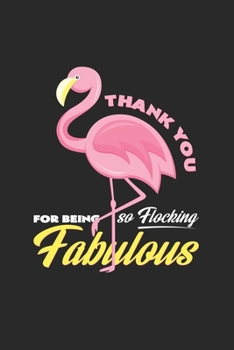 Paperback Thank you: 6x9 Flamingo - lined - ruled paper - notebook - notes Book