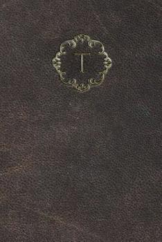 Paperback Monogram "T" Notebook Book