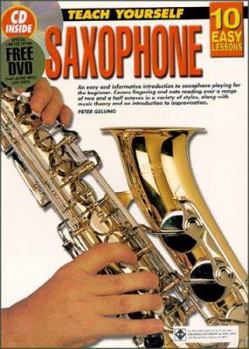 Paperback 10 Easy Lessons Saxphone Book