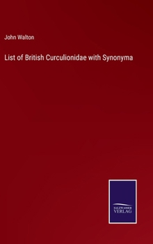 Hardcover List of British Curculionidae with Synonyma Book