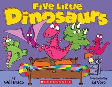 Board book Five Little Dinosaurs Book
