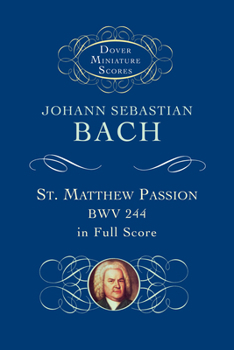 Paperback St. Matthew Passion, Bwv 244, in Full Score Book
