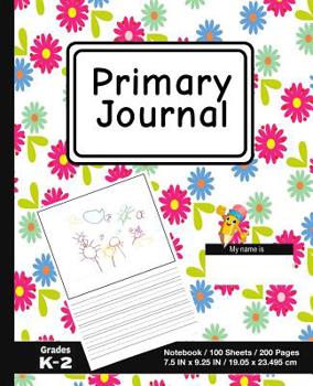 Paperback Primary Journal: Owl Art Print (7) - Grades K-2, Creative Story Tablet - Primary Draw & Write Journal Notebook For Home & School [Class Book