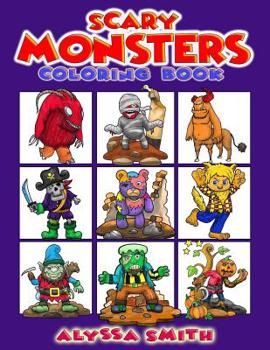 Paperback Scary Monsters Coloring Book