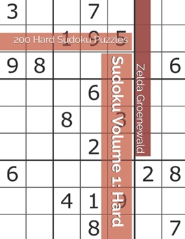 Paperback Sudoku Volume 1: 200 Hard Sudoku Puzzles [Large Print] Book