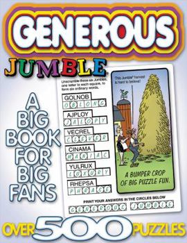 Paperback Generous Jumble(r): A Big Book for Big Fans Book