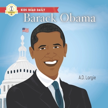 Paperback Barack Obama: Level 1 Reader: I Can Read Kids Books Level 1 [Large Print] Book