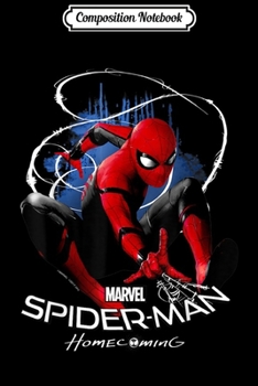 Paperback Composition Notebook: Marvel Spider-Man Homecoming Contrasted Isolation Journal/Notebook Blank Lined Ruled 6x9 100 Pages Book