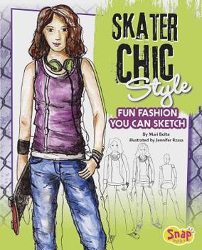 Hardcover Skater Chic Style: Fun Fashions You Can Sketch Book