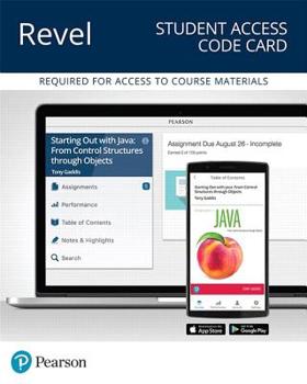 Revel Java Control Structures Through Objects -- Access Code Card