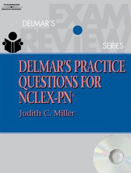 Paperback Delmar S Practice Questions for NCLEX-PN [With CDROM] Book