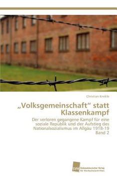 Paperback "Volksgemeinschaft" statt Klassenkampf [German] Book