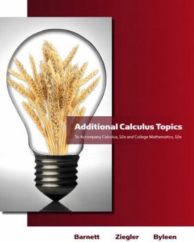 Paperback Additional Calculus Topics for Calculus for Business, Economics, Life Sciences & Social Sciences Book