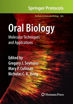 Paperback Oral Biology: Molecular Techniques and Applications Book